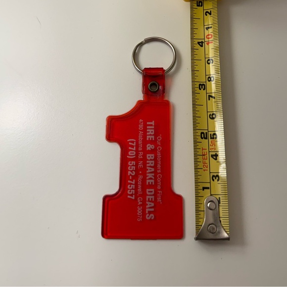 Red “Number One!” Keychain - Picture 1 of 2